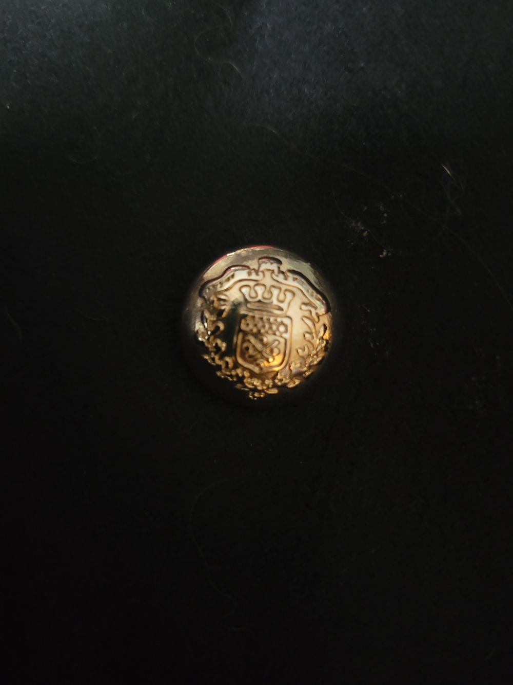Italian Designer MantWomen's Black Double-Breasted Blazer Coat with Gold Buttons - Picture 6 of 7